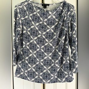 St John 3/4 Sleeve Top M